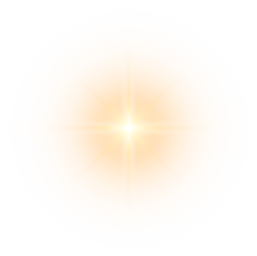 Burst light, shining star on transparent background